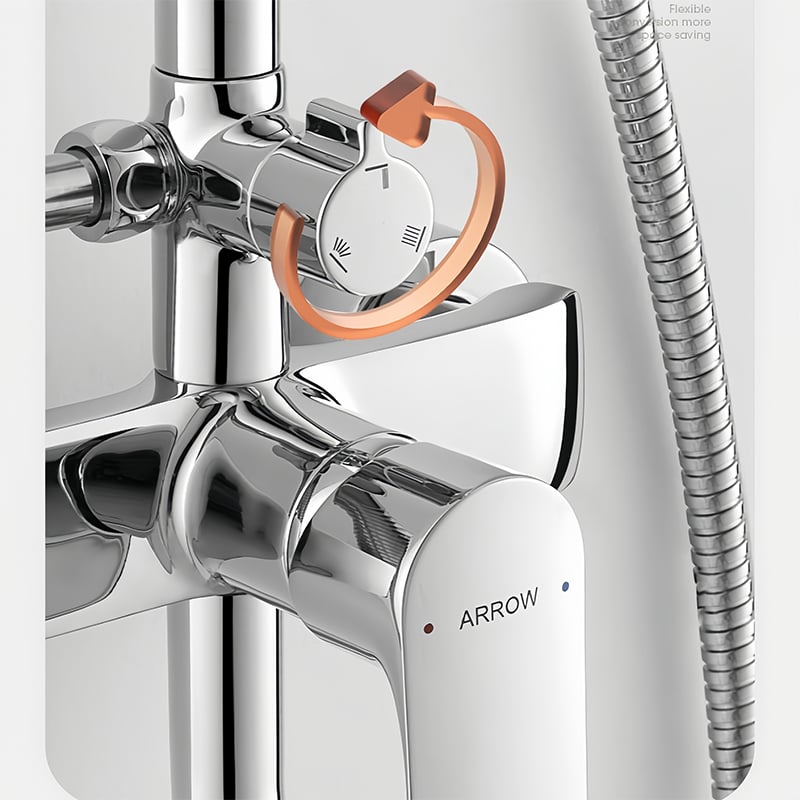 Bagong Disenyado na Shower Sprinkler para sa Baclaran Handheld High Pressure Waterfall Tubig na Sistemang May Spray Gun AE3354MS-P