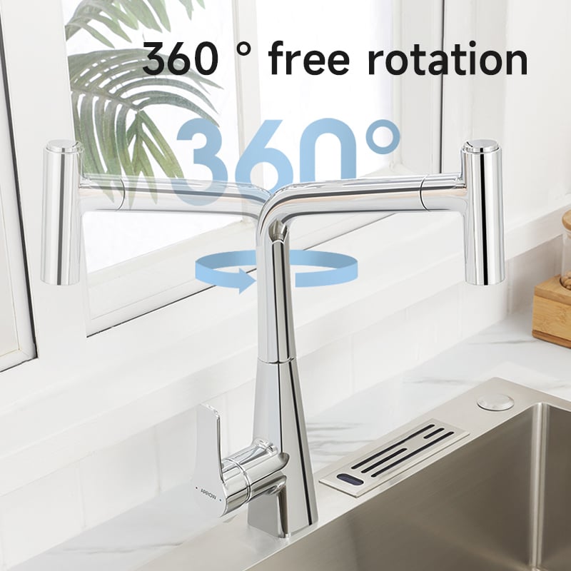 Modern High-Type Chromed Single-Hole Bathroom Sink Faucet Brass Basin Mixer with Single Handle Ceramic Valve Metered Feature