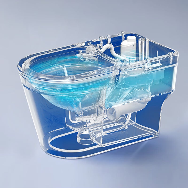 ARROW WC moderno completamente automatico con scarico sifonato, riscaldamento e pulizia automatica AKB1102