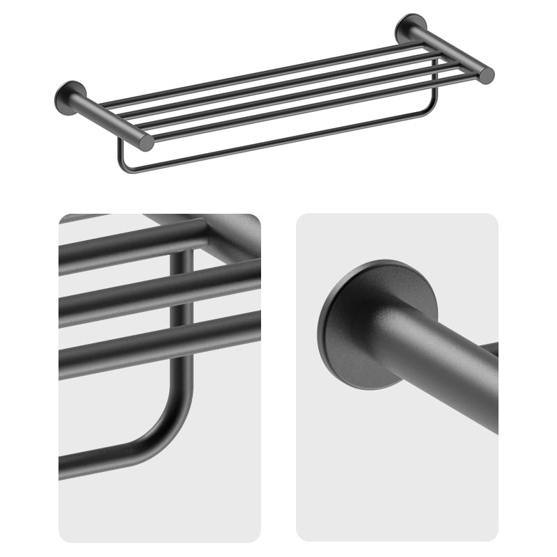  Bathroom accessories simply bathroom accessories set black bathroom set AG5209MB-TZ