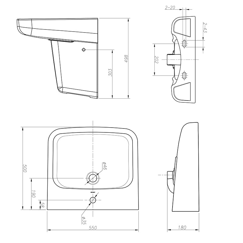 Duvarlı Ümumi Abşeron Pedestal Vəsiqəli Duş Vasitəsi AGP32037C\/AGL9605C
