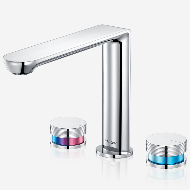 Ọjọ́ Kínní àti Agbaye Modern Luxury Bathroom Basin Faucet Hot and cold water mixer faucet brass body chrome-plated appearance AMP23872GG