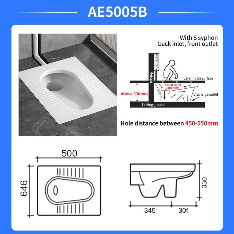 Banyo keramik oturaklı tuvalet AE5005B