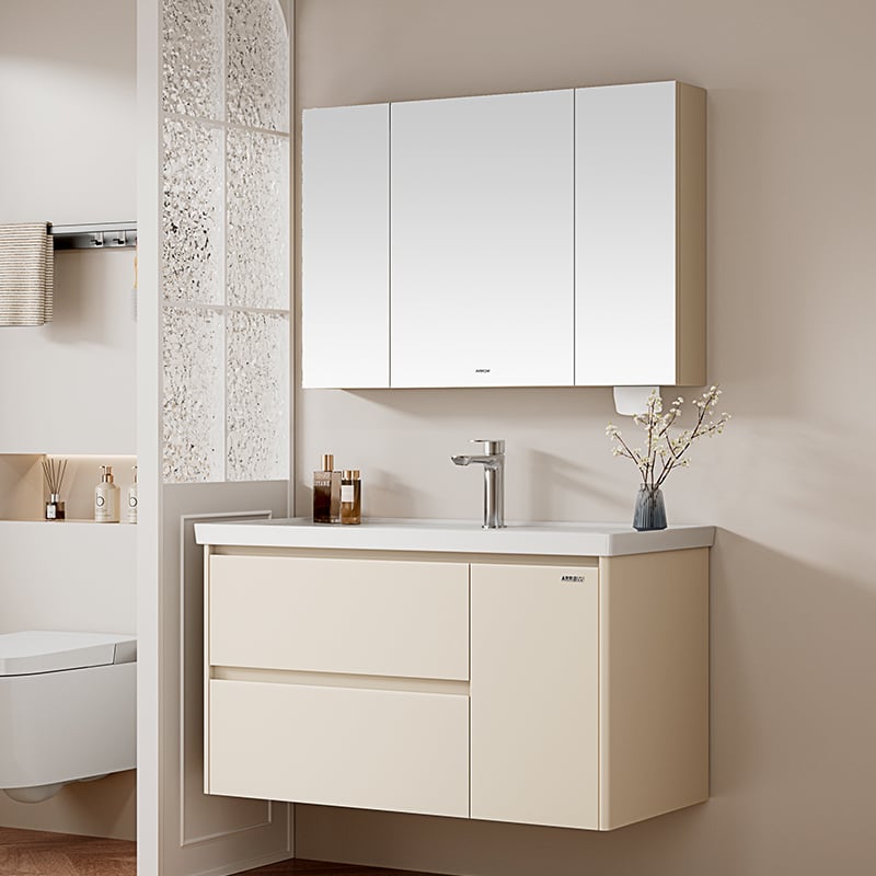 ARROW Cream Style Stainless Steel Bathroom Vanity Modern Wall Mounted Furniture with Smart Mirror Cabinet