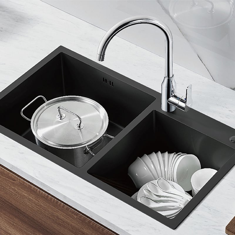 304 Stainless Steel Sink Kitchen Multifunctional Kitchen Sinks Black Kitchen Sinks AG5552
