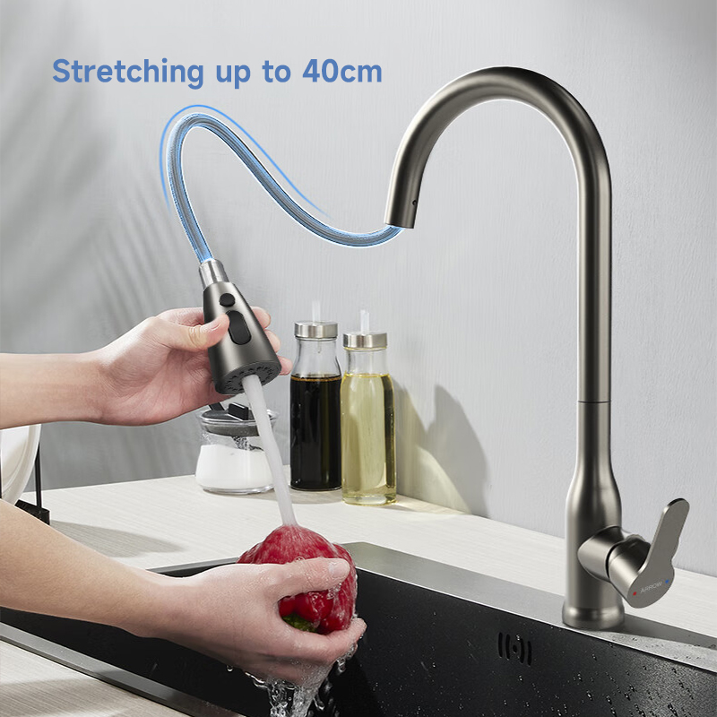 Factory Lupum flexibile Steel Peniculus excute culinam Sink Faucet Mixers Taps Kitchen Faucets