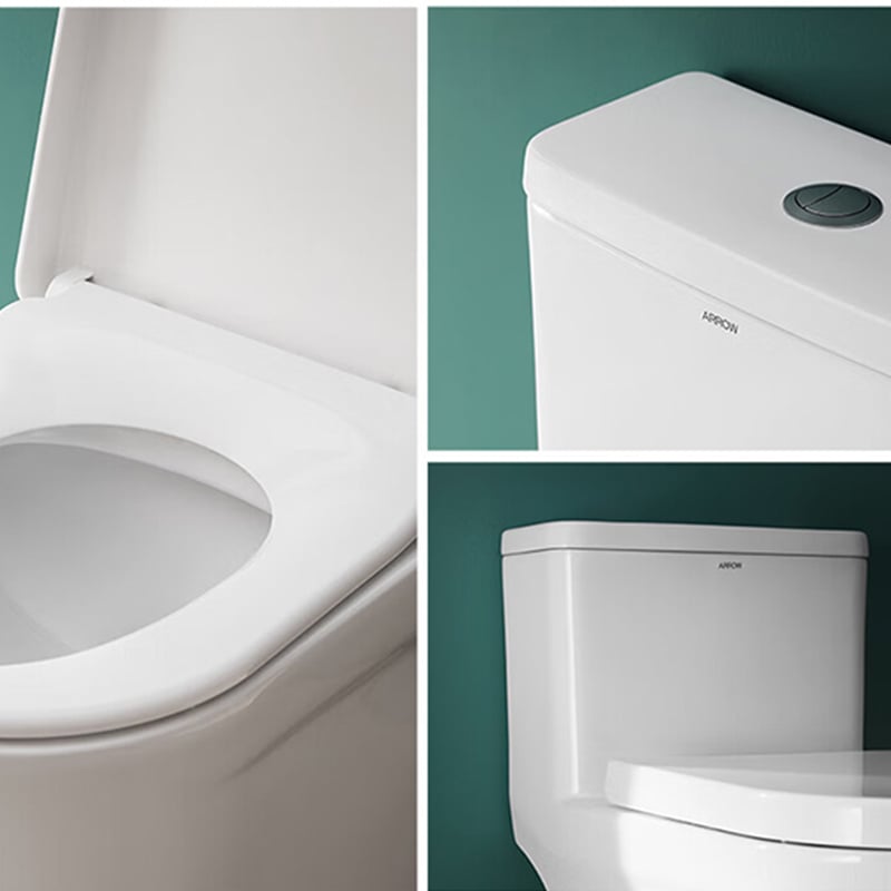 Arrow One Piece Elongated Ceramic WC Toilet Bowl Super Pipe Siphonic Sanitary Restroom Bathroom Superswirl Flush