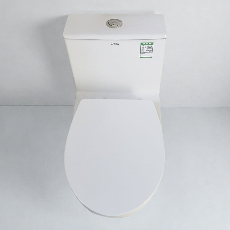 Arrow Fabrica Bun Pret Toaletă Baie Ceramică cu sifon Toaletă cu un singur corp, ambele modele cu bazin pentru așezare și cu jgheab prelungit, Toaletă umană ceramică