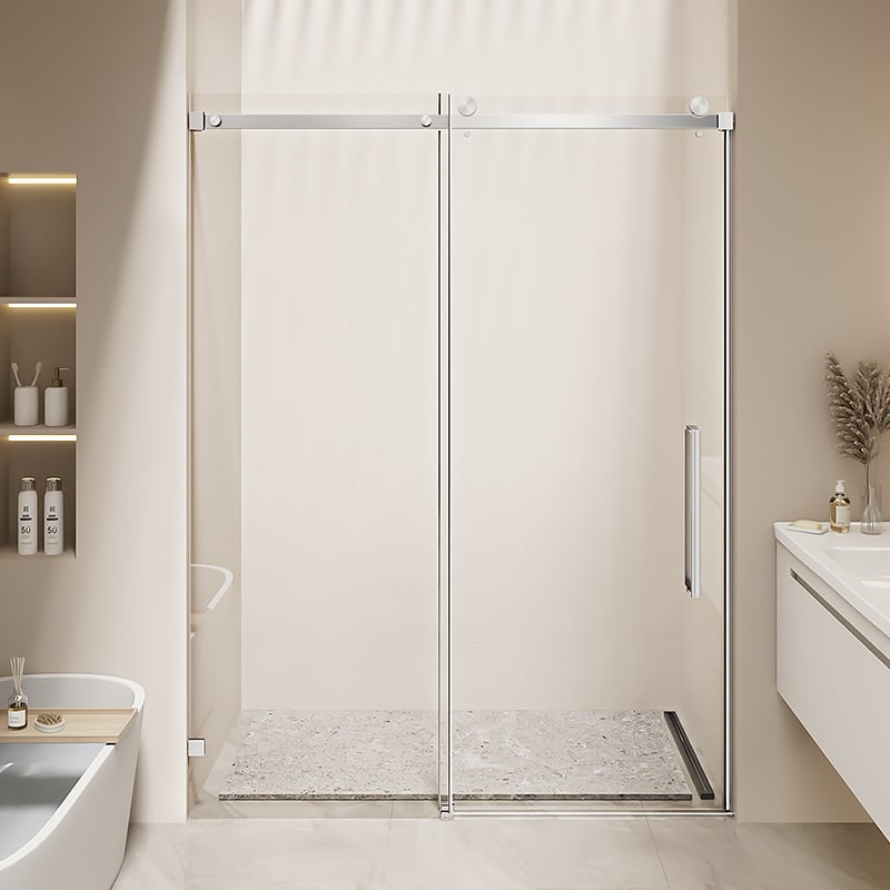 Minimalistyczne design pomieszczeń prysznicowych Ze szkła wytrzymałościowego Przybornik do kąpieli Kabina prysznicowa