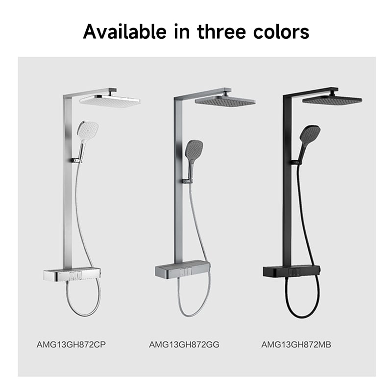 አዕላት የሚታዩት የሆን አካላት አንድ የ Shower head አካላት በአፍር እና በበር ውስጥ ያለው የሆን መጀመሪያ የእጅ ስhower head AMG13GH872CP