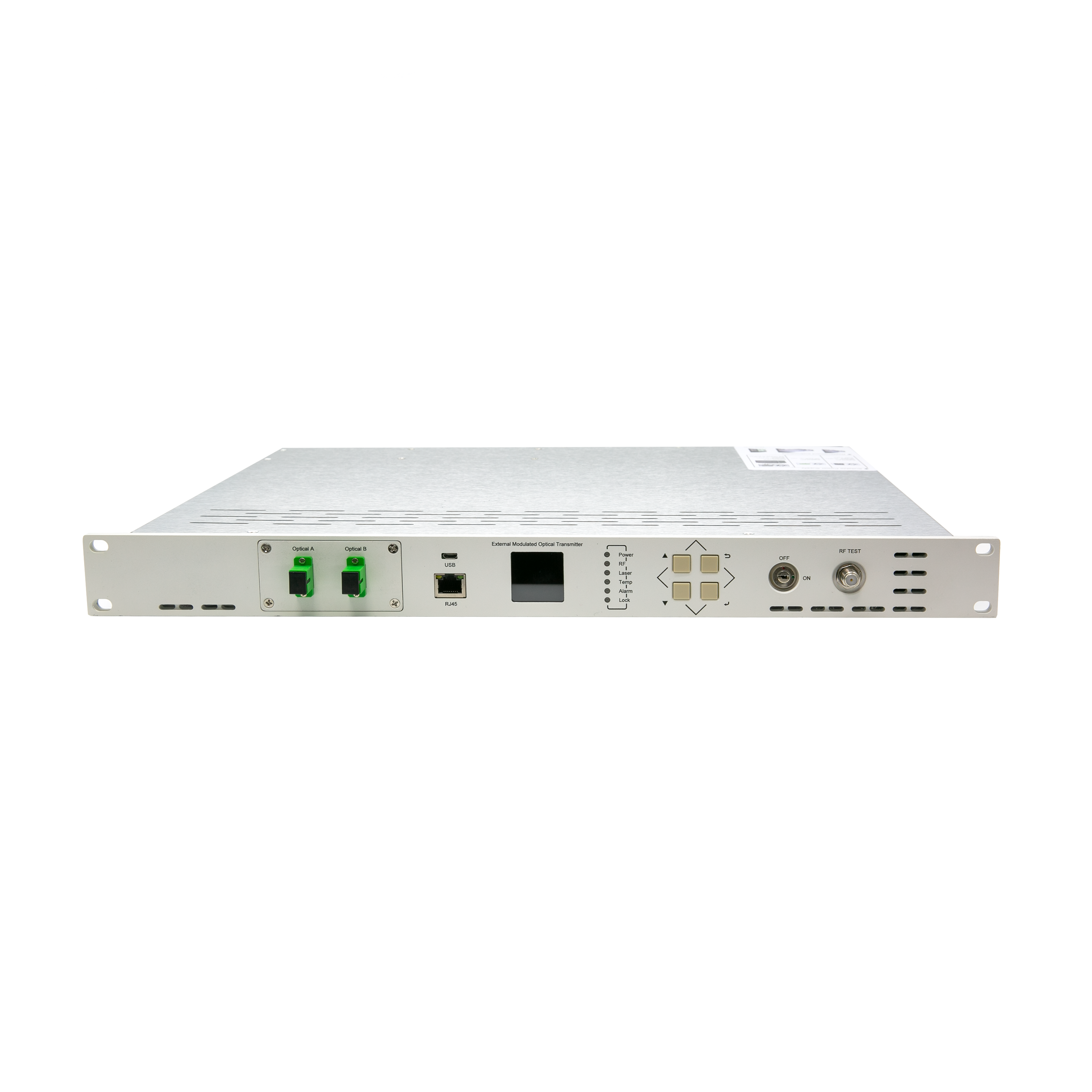 77WT1500 Series 1550nm External Modulation Optical Transmitter 1U Dual Power for CATV FTTH