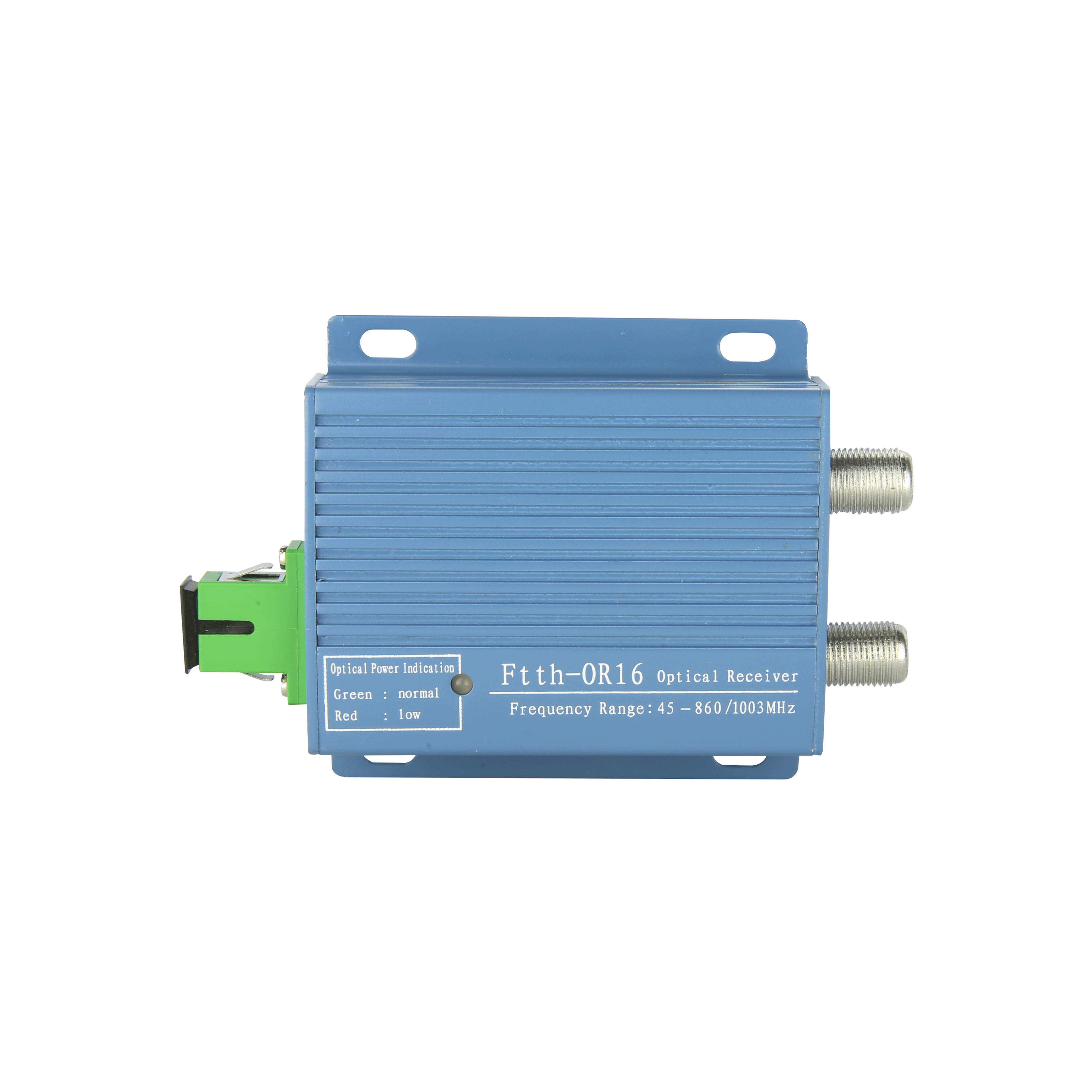 FTTH-OR16B Series FTTH CATV Optical Receiver AGC GaAs 1006MHz Single/Dual Port Home Receiver