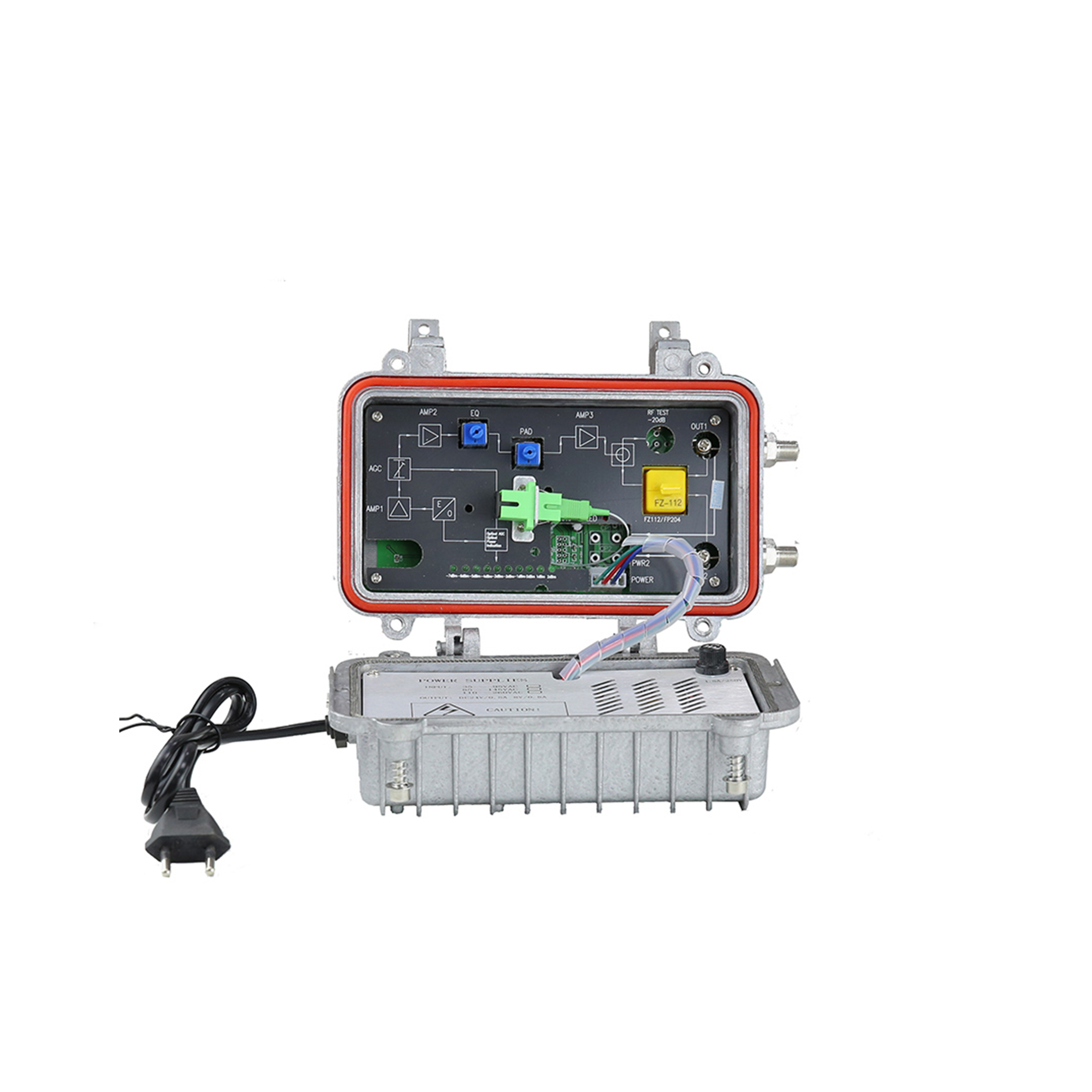WS-OR303 Series Outdoor 2-Way CATV Optical Receiver IP65 AGC 40-1000MHz FTTB Node