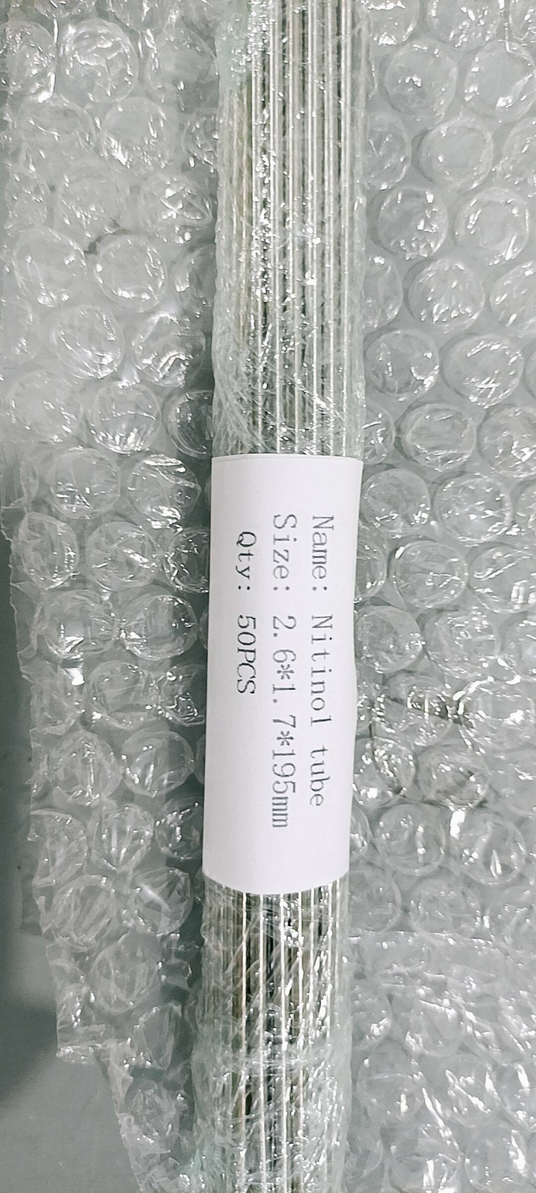 NiTi Tube ASTM F2063 - Superelastic Nitinol for Guidewires and Catheters