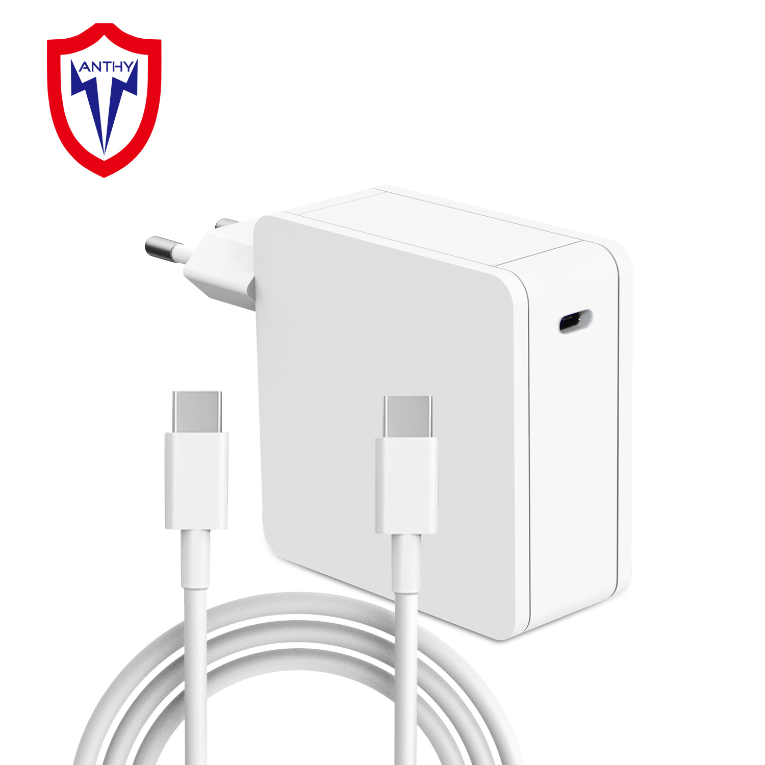 Высококачественное быстрое портативное сетевое зарядное устройство USB-типа C на 45 Вт/65 Вт для ноутбуков Apple MacBook Pro и мобильных телефонов
