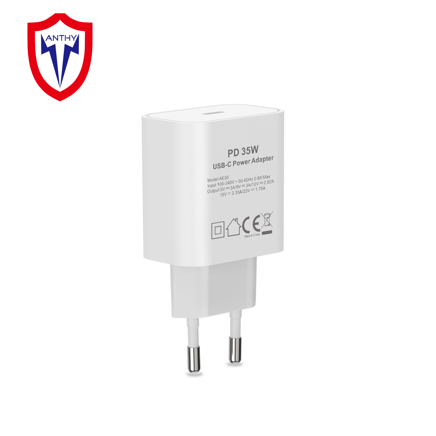 Хит продаж 35 Вт PD быстрое зарядное устройство USB-C тип-C настенное зарядное устройство