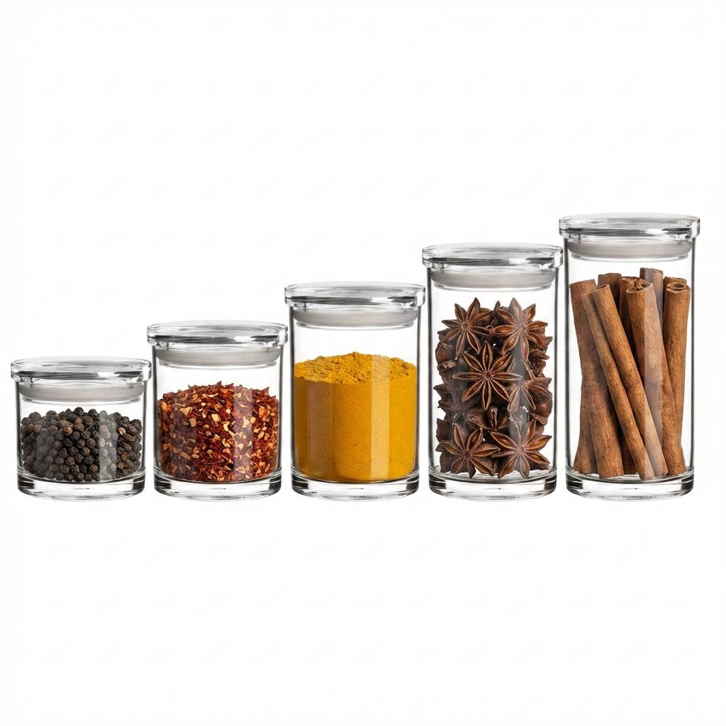 Round Acrylic Food Storage Container