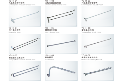 How to choose hooks on supermarket shelves