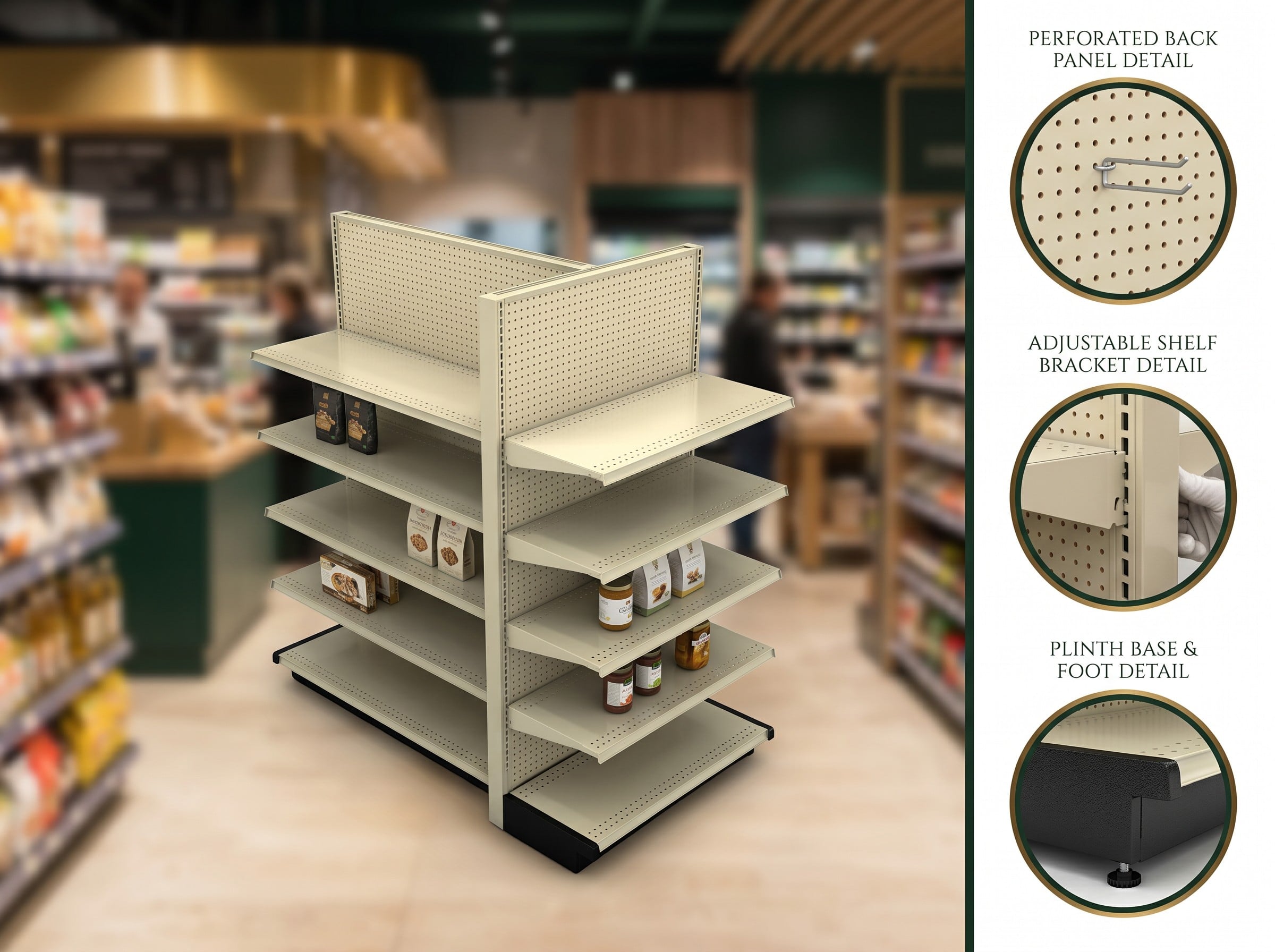 What Are the Key Features of Modern Supermarket Shelves?