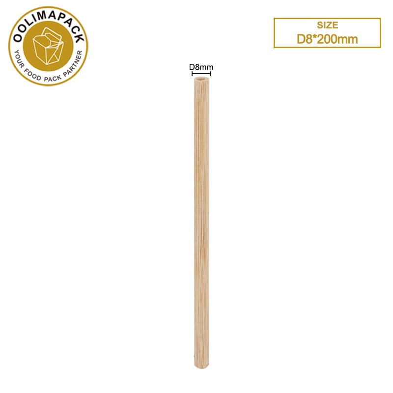 D8*200mm Bamboo straw