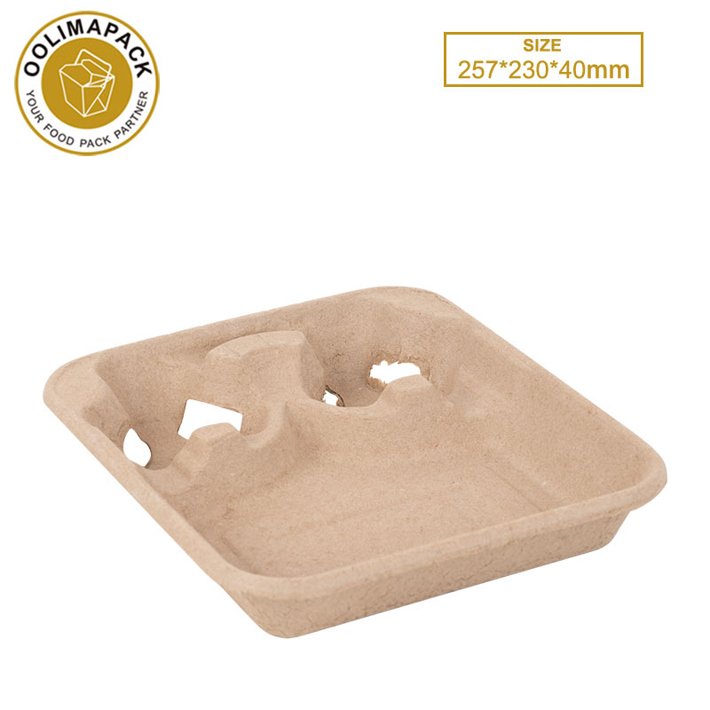 257*230*40mm Pulp sup carrier with food tray