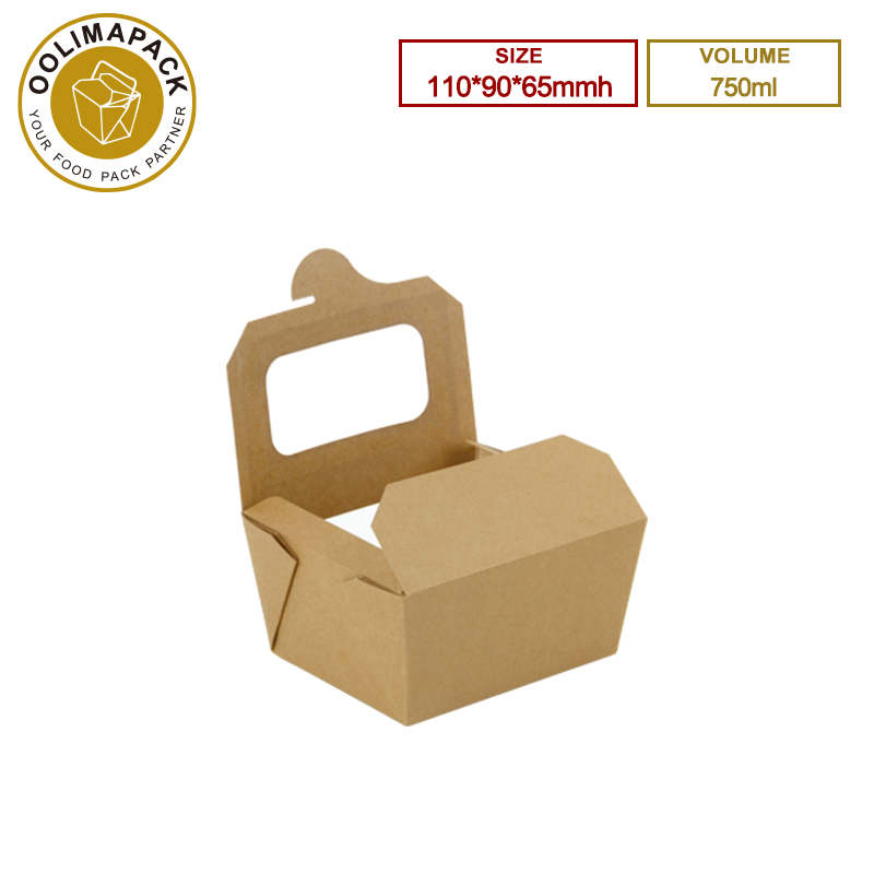 110*90*65mmh 750ml Take Away Box