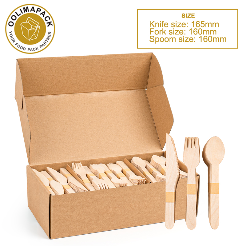 Wooden cutlery set