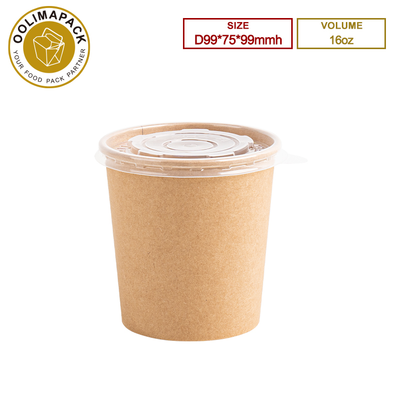99*75*99mmh 16oz Brwon Soup Cup