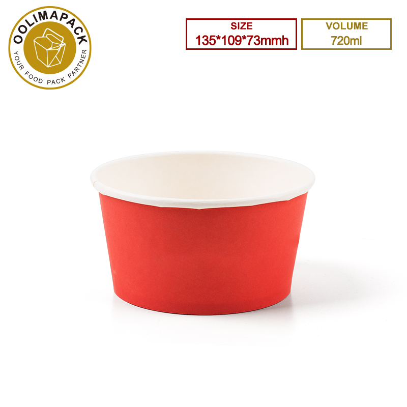 135*109*73mmh 720ml Round Salad Bowl