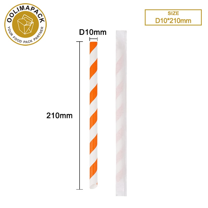 D10*210mm  Bubble tea paper straw