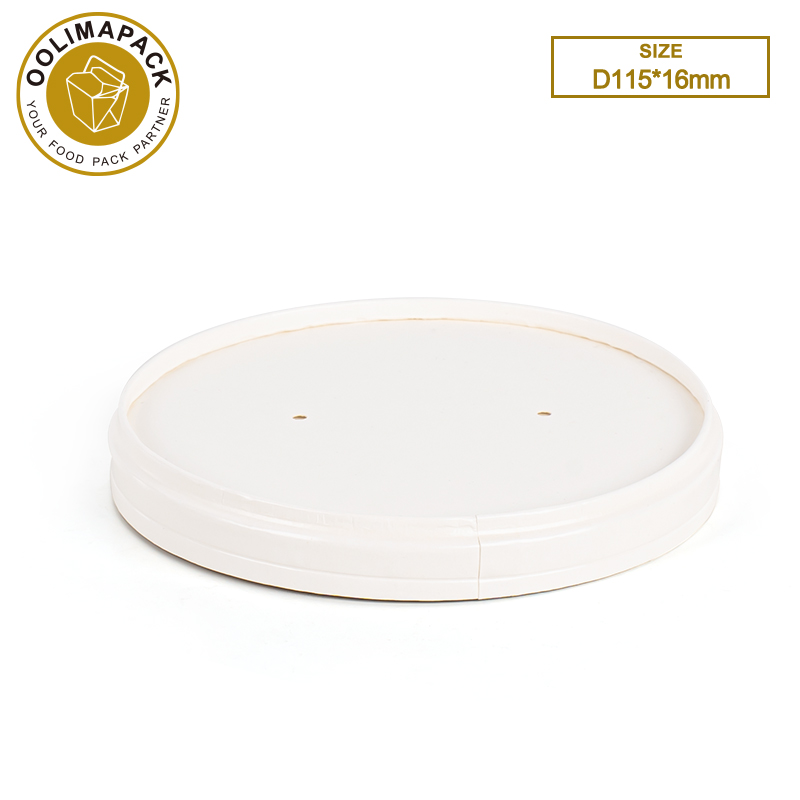 D115*16mm White  Soup Cup Lid