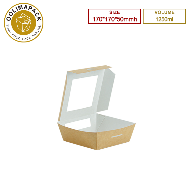 170*170*50mmh 1250ml Take Away Box