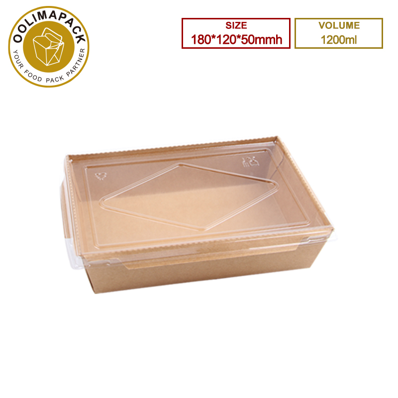 180*120*50mmh 1200ml Take Away Box With Lid