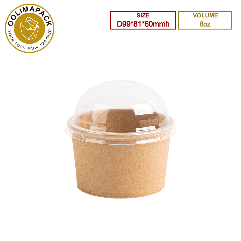 99*81*60mmh 8oz Brwon Soup Cup