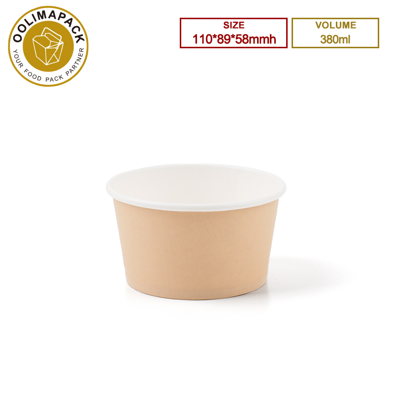 110*89*58mmh 380ml Round Salad Bowl