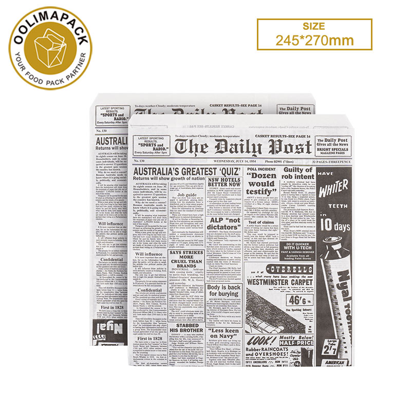 245*270mm Greaseproof paper bag