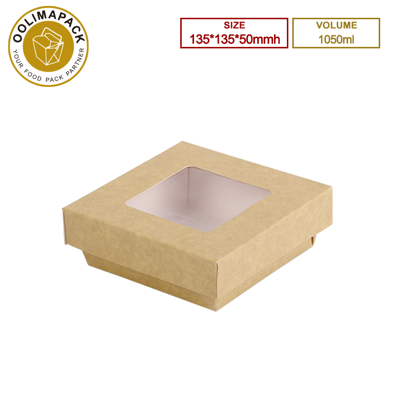 135*135*50mmh 1050ml Take Away Box