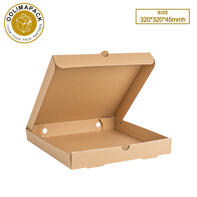 320*320*45mm Brown E-Flute Pizza Box