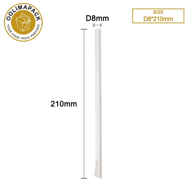 D8*210mm Smoothie  paper straw