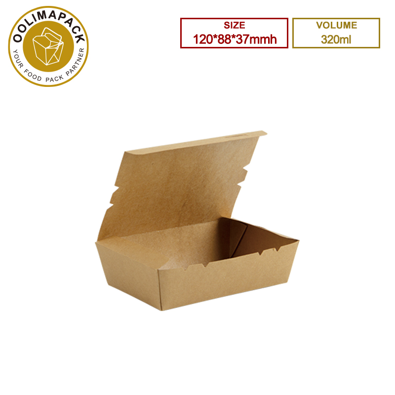 120*88*37mmh 320ml Take Away Box No-Window