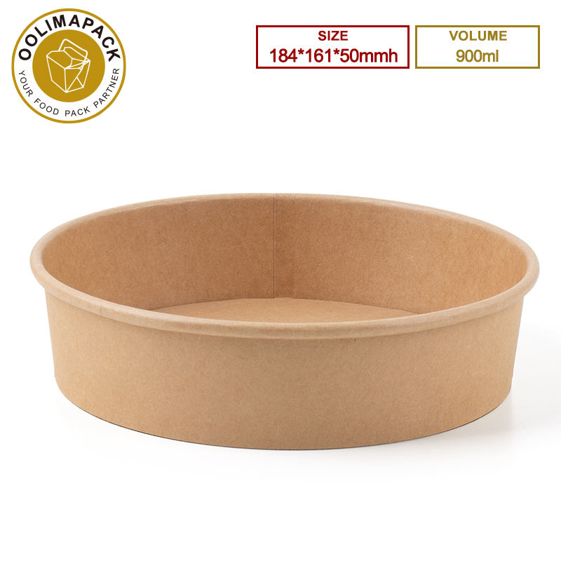 184*161*50mmh 900ml Round Salad Bowl