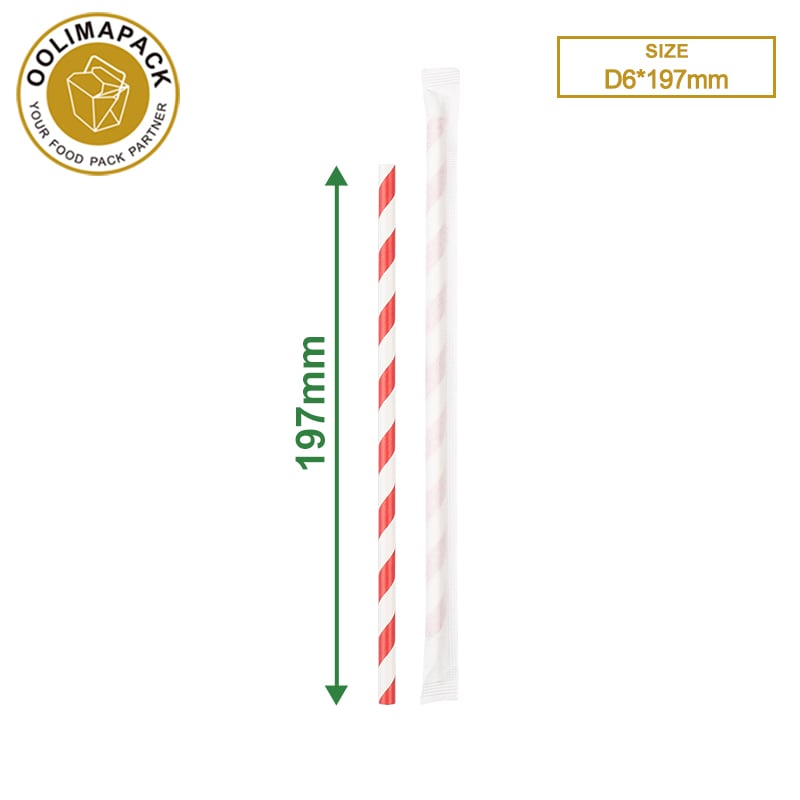 D6*197mm Paper straw