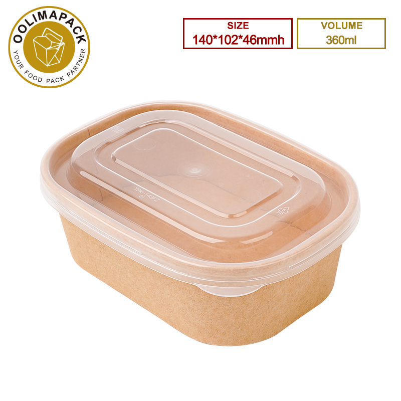 140*102*46mmh 360ml Rectangular Food Container