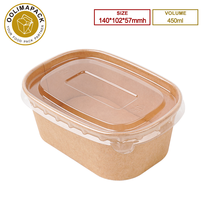 140*102*57mmh 450ml Rectangular Food Container