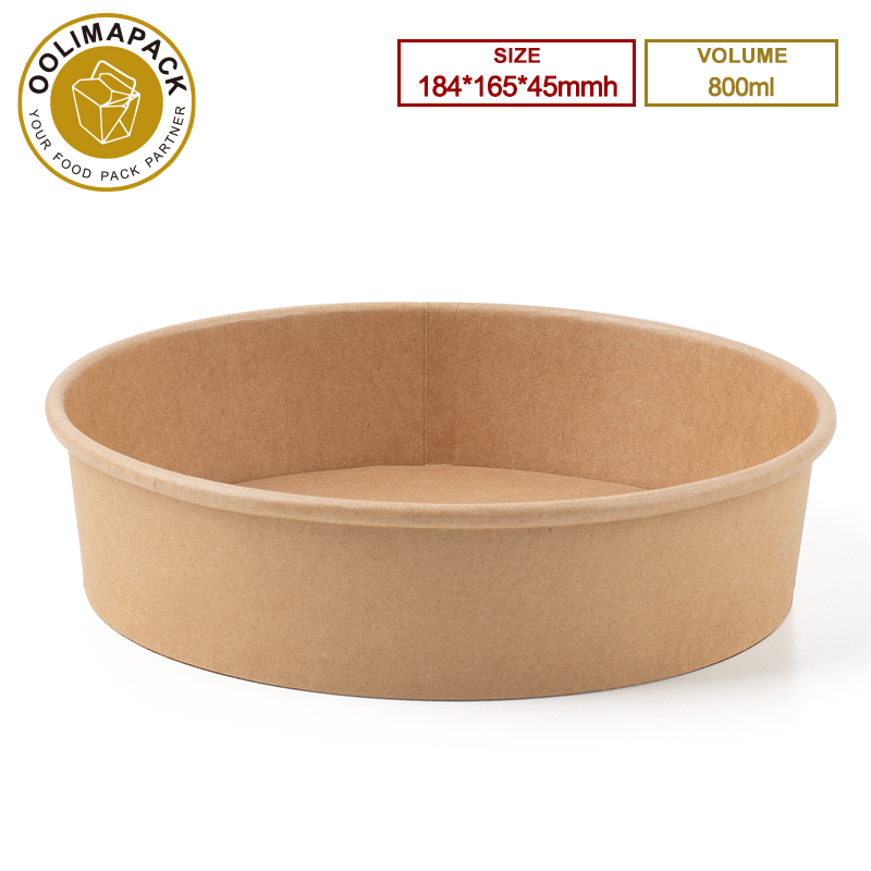 184*165*45mmh 800ml Round Salad Bowl