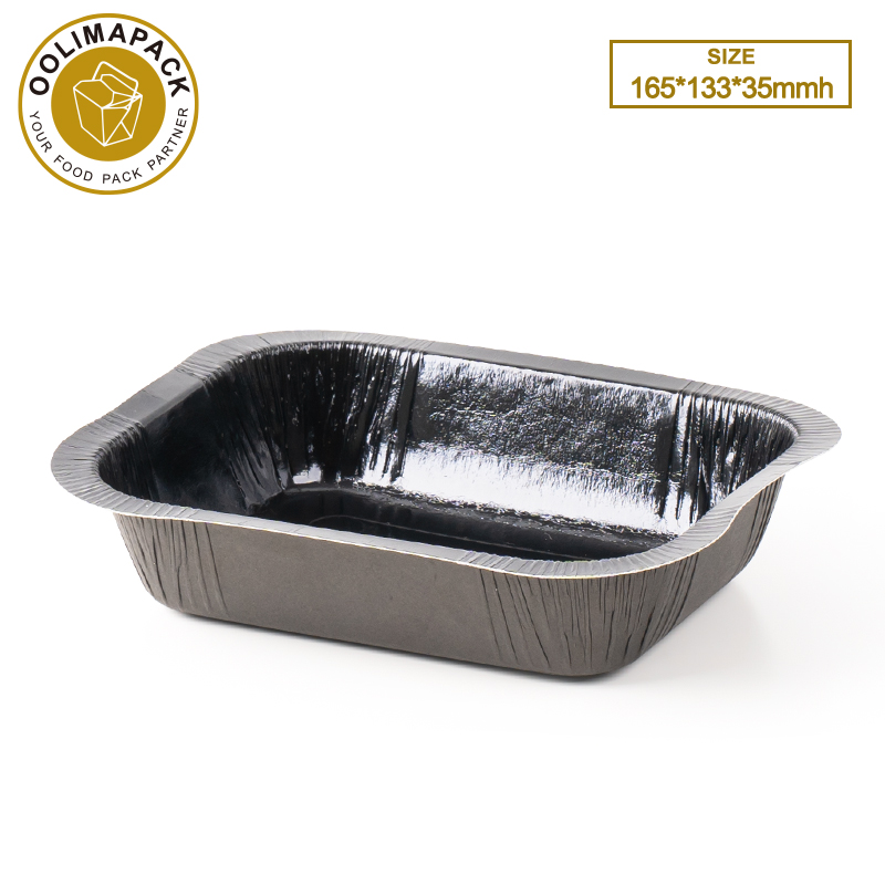 165*133*35mmh Black Oven Safe Baking Tray