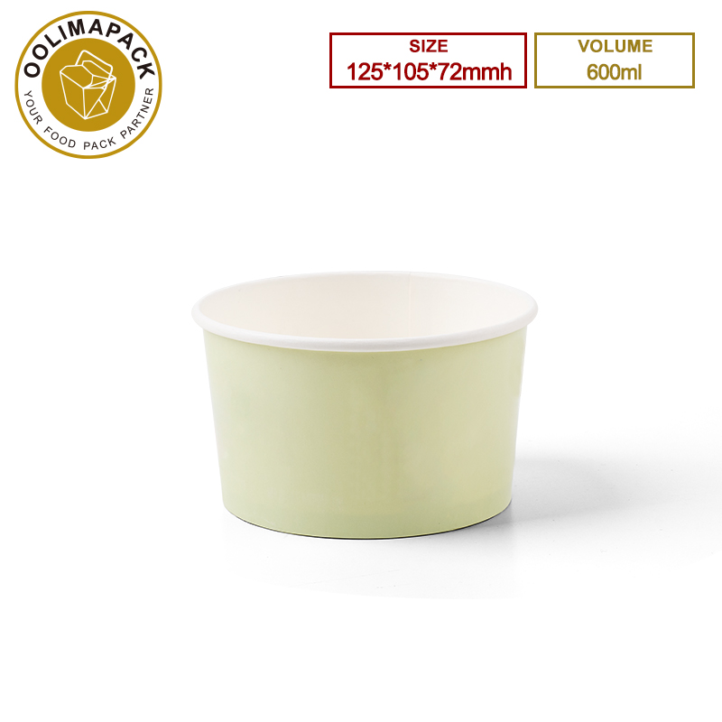 125*105*72mmh 600ml Round Salad Bowl