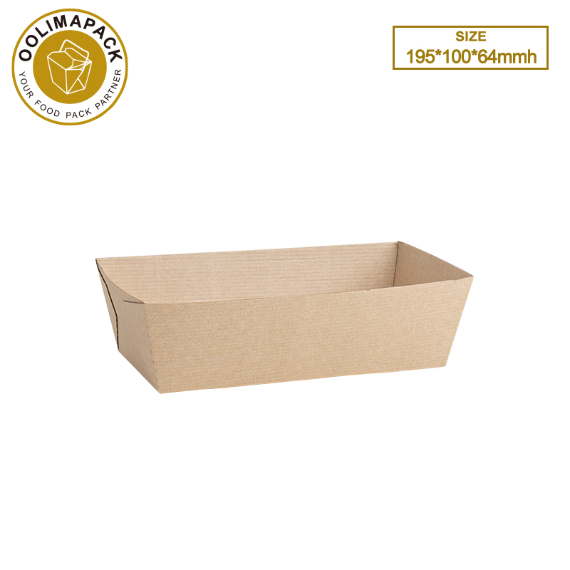 195*100*64mmh Corrugated paper food
containe