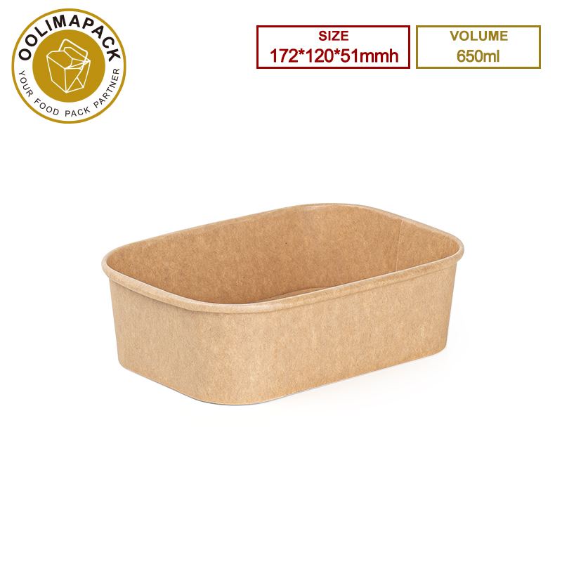 172*120*51mmh 650ml Rectangular Paper Box1