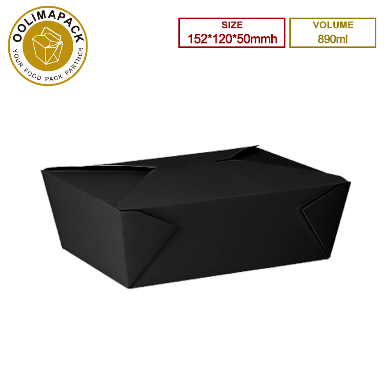 152*120*50mmh 890ml Take Away Box With Lid
